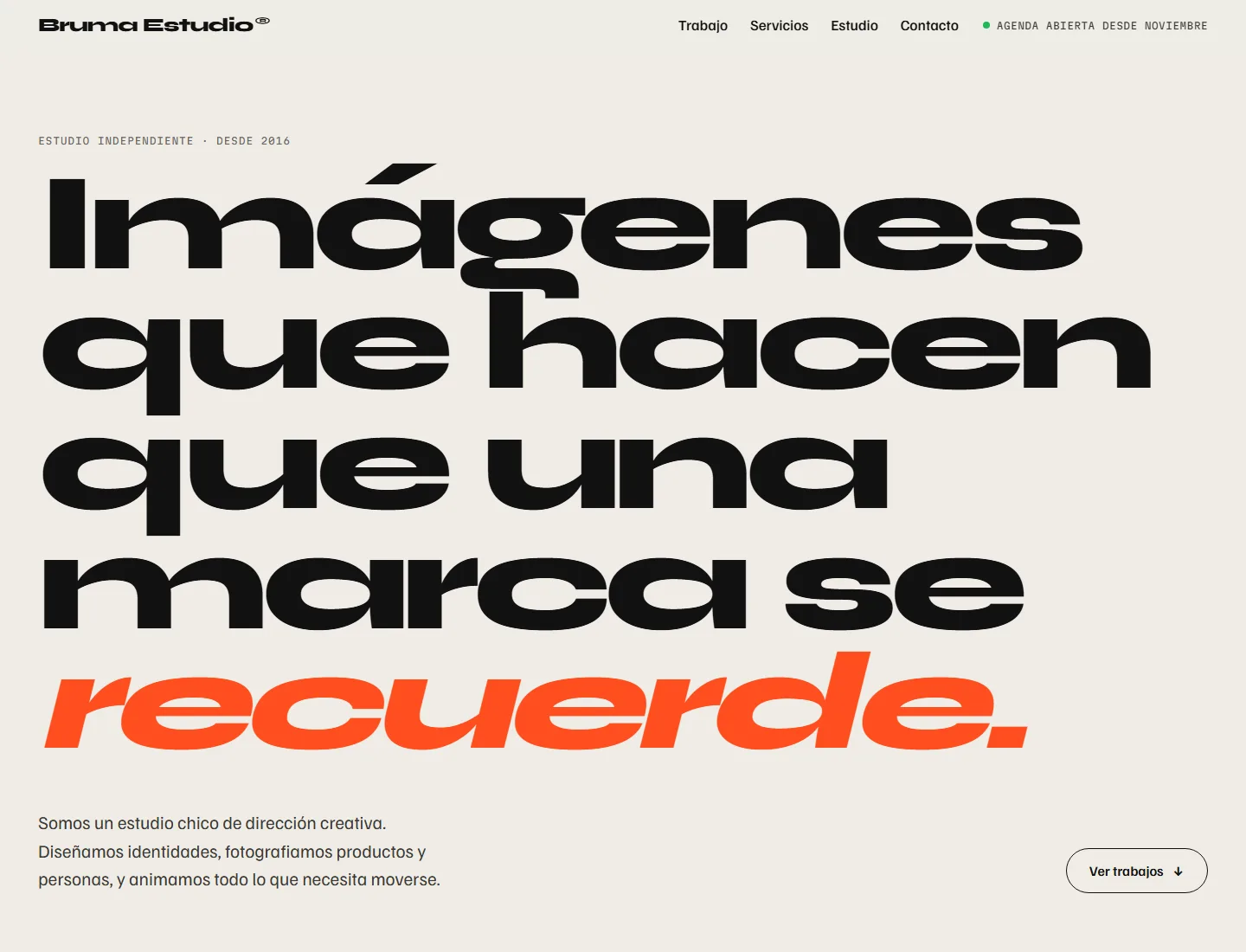 Demo de portfolio creativo para diseño gráfico